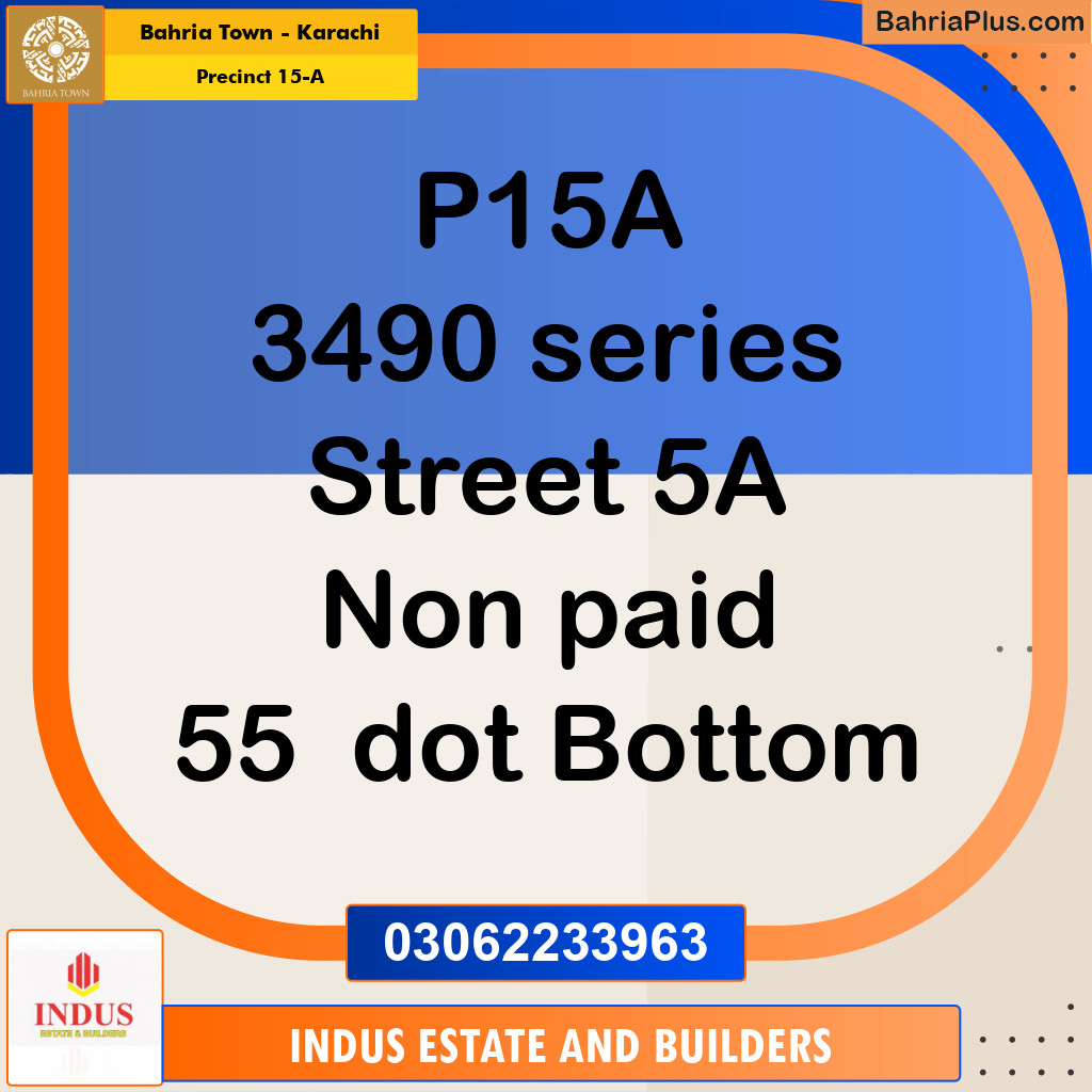 125 Sq. Yards Residential Plot for Sale in Precinct 15-A -  Bahria Town, Karachi - (BP-178913)