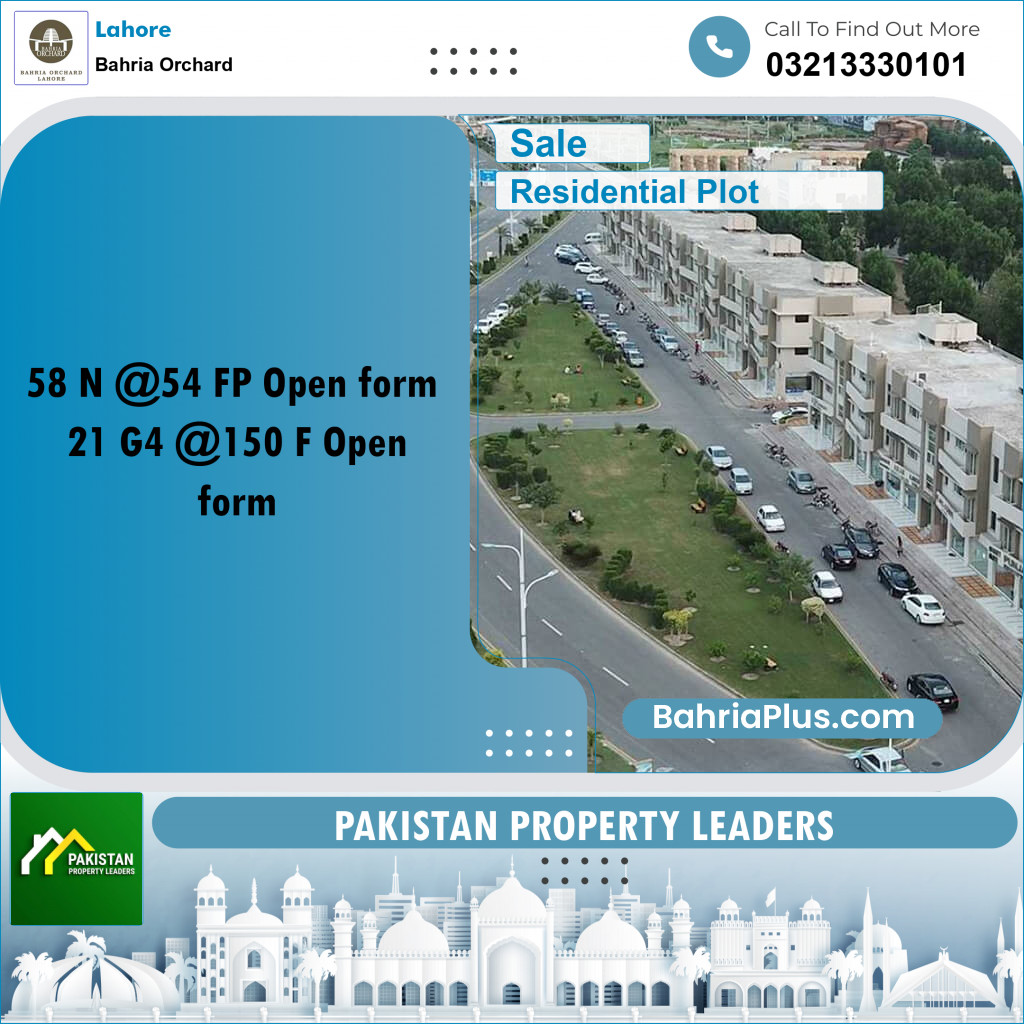 Residential Plot for Sale in Phase 2 - N Block -  Bahria Orchard, Lahore - (BP-179070)