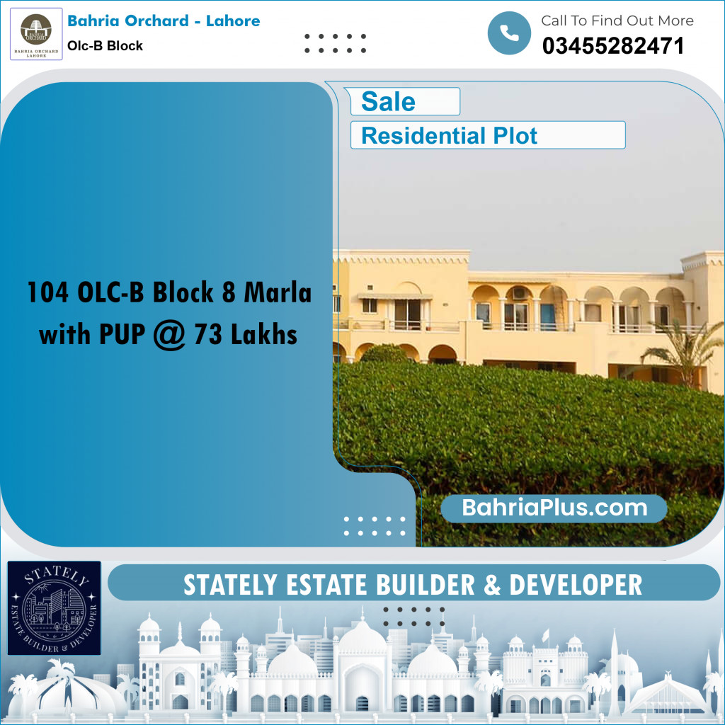 Residential Plot for Sale in OLC-B Block -  Bahria Orchard, Lahore - (BP-179113)