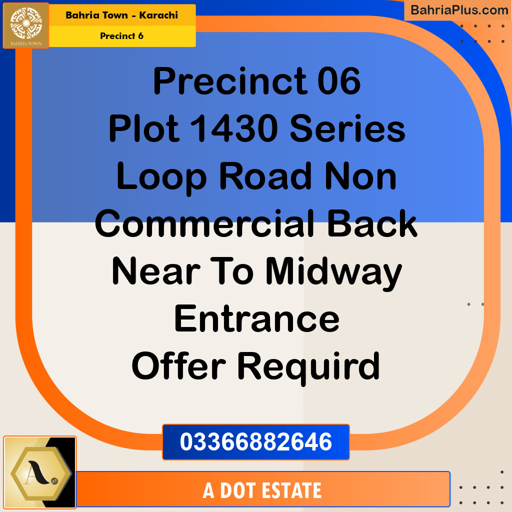 Residential Plot for Sale in Precinct 6 - Bahria Town, Karachi - (BP-179168)