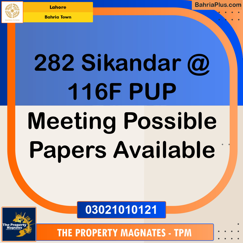 Residential Plot for Sale in Sector F - Sikander Block -  Bahria Town, Lahore - (BP-179248)