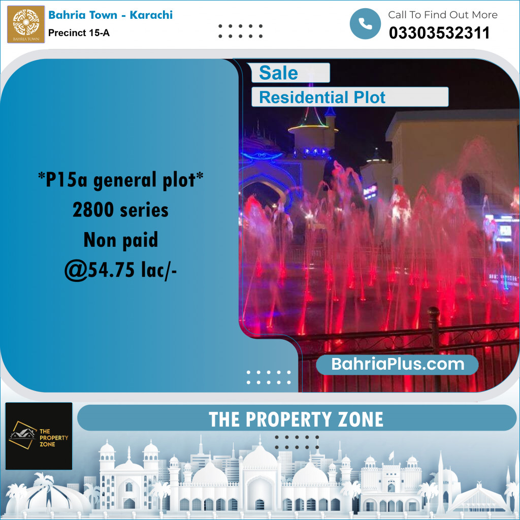 125 Sq. Yards Residential Plot for Sale in Precinct 15-A -  Bahria Town, Karachi - (BP-179295)