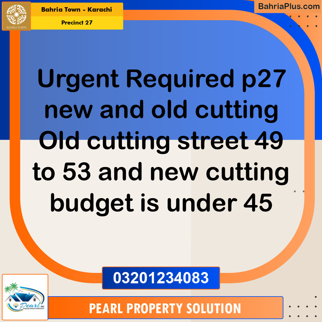 Residential Plot for Sale in Precinct 27 - Bahria Town, Karachi - (BP-179421)
