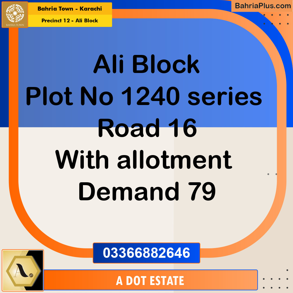 125 Sq. Yards Residential Plot for Sale in Precinct 12 - Ali Block -  Bahria Town, Karachi - (BP-179516)