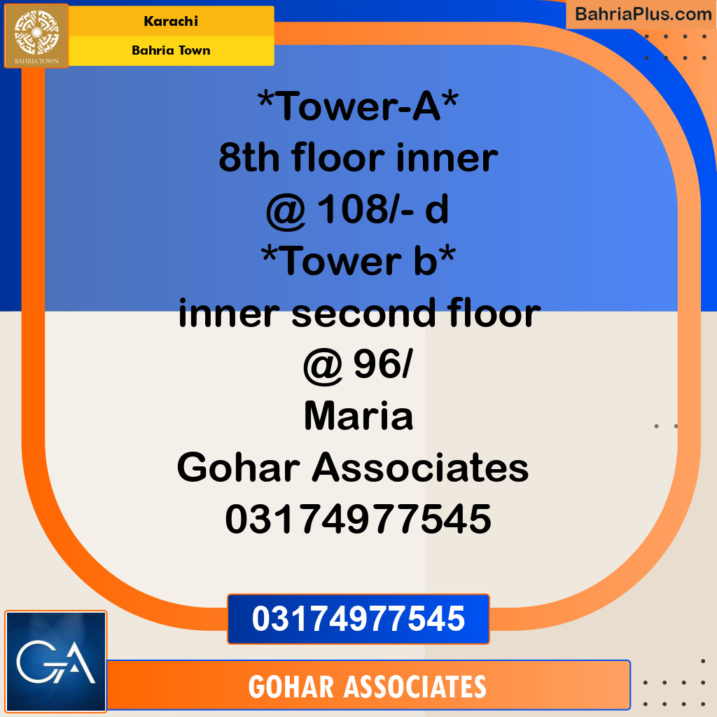 Residential Plot for Sale in Precinct 19 Towers -  Bahria Town, Karachi - (BP-179584)