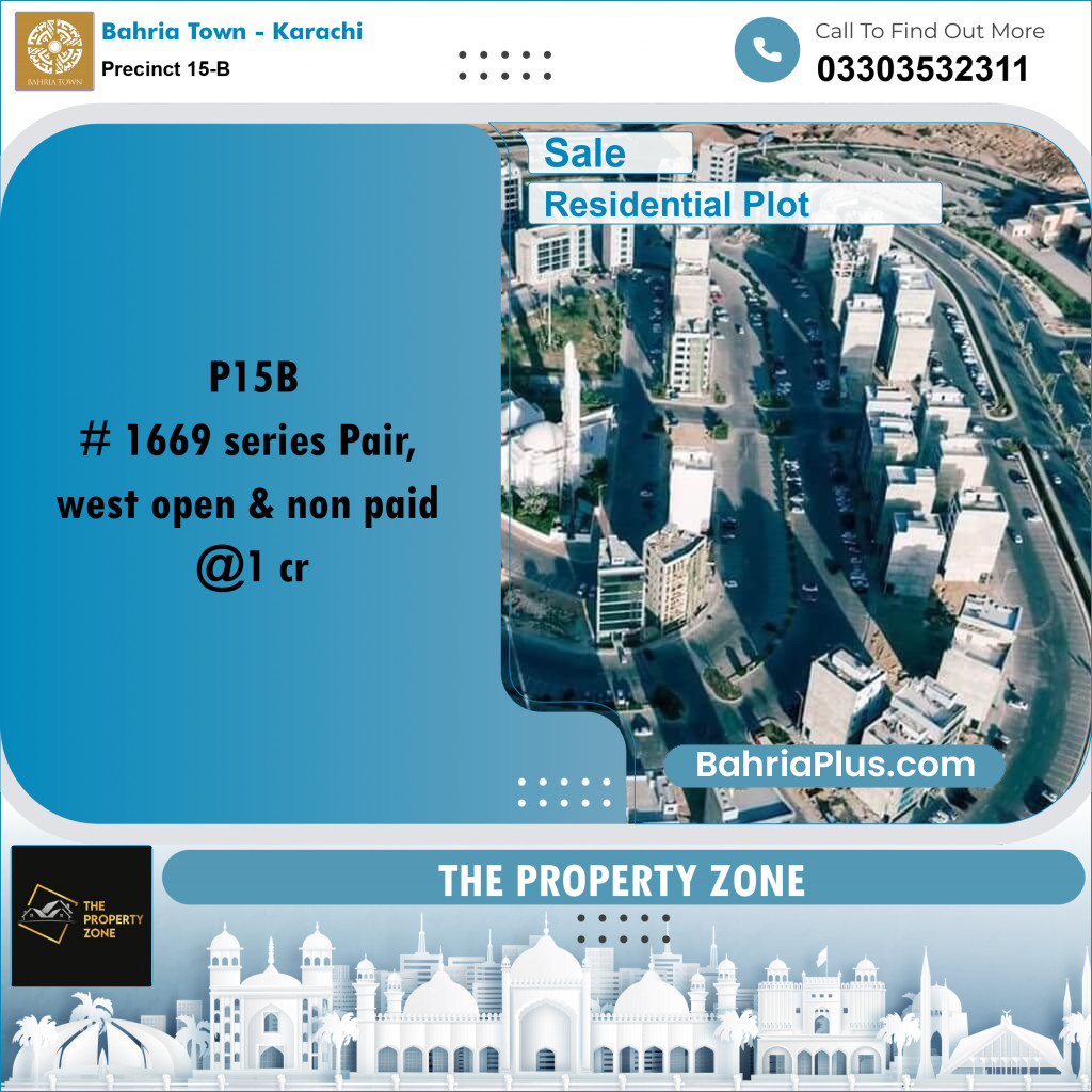 125 Sq. Yards Residential Plot for Sale in Precinct 15-B -  Bahria Town, Karachi - (BP-179629)