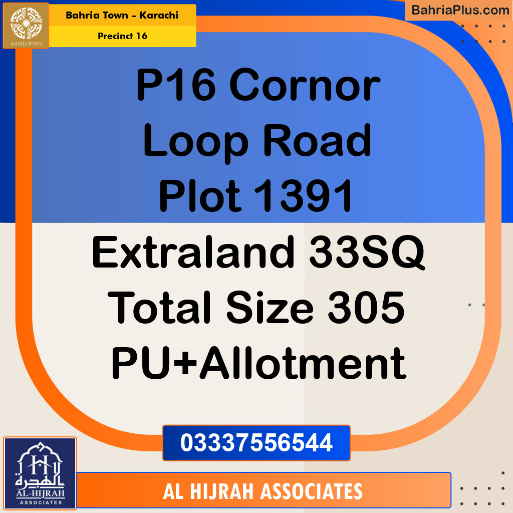 Residential Plot for Sale in Precinct 16 - Bahria Town, Karachi - (BP-179664)