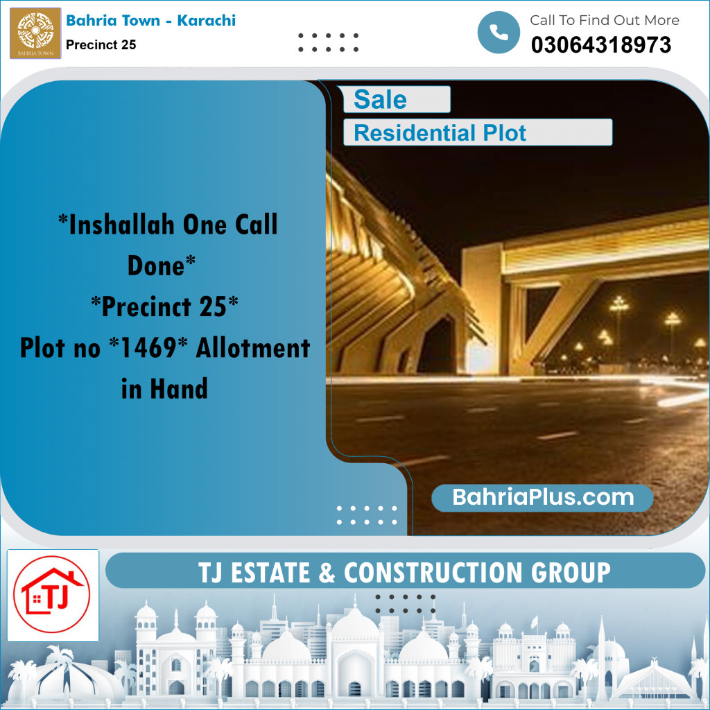 Residential Plot for Sale in Precinct 25 - Bahria Town, Karachi - (BP-179798)