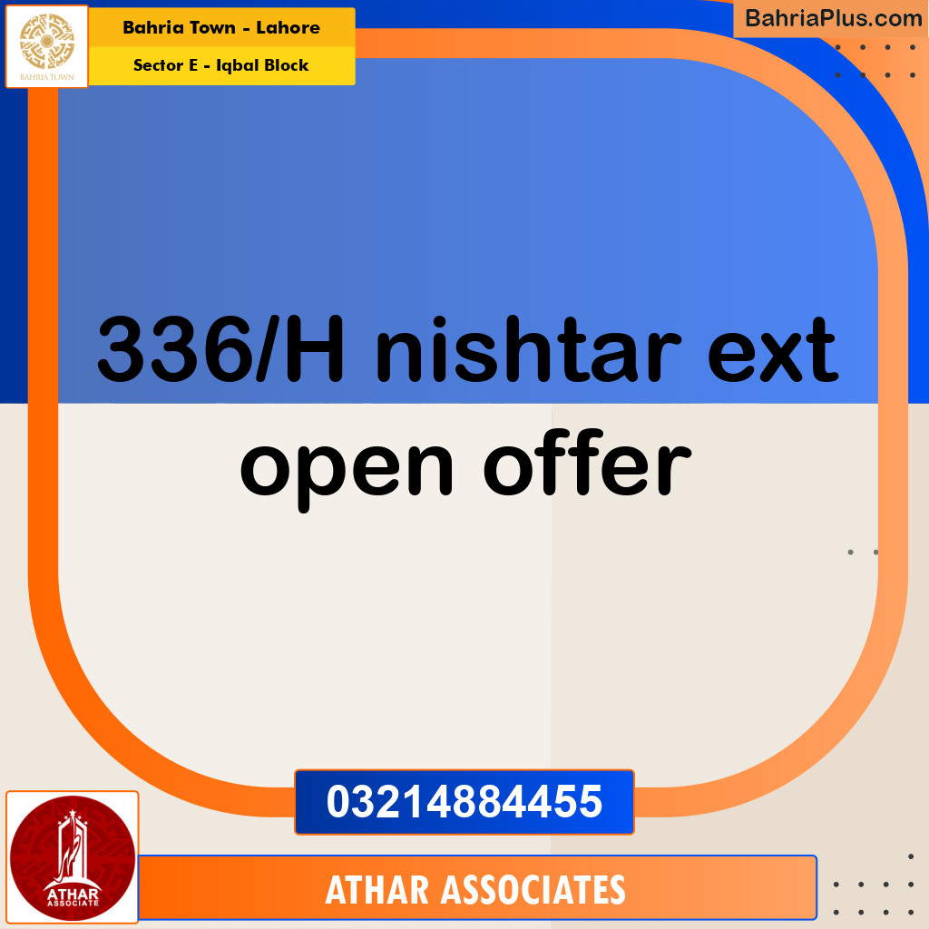 Residential Plot for Sale in Sector E - Iqbal Block -  Bahria Town, Lahore - (BP-179878)