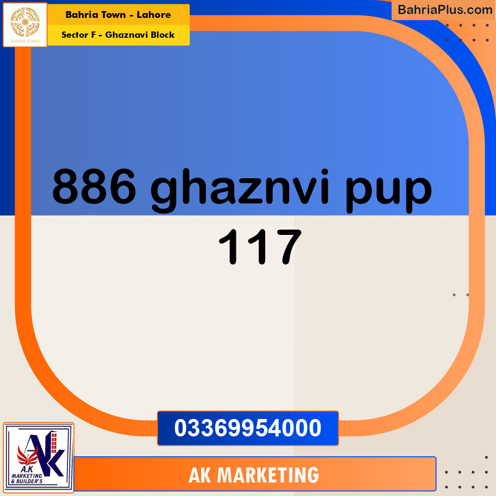 Residential Plot for Sale in Sector F - Ghaznavi Block -  Bahria Town, Lahore - (BP-179905)