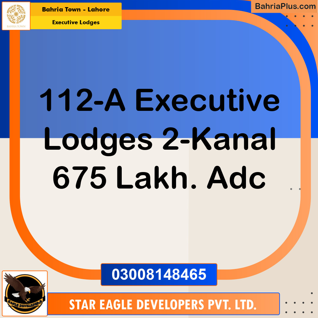 Residential Plot for Sale in Executive Lodges -  Bahria Town, Lahore - (BP-180092)