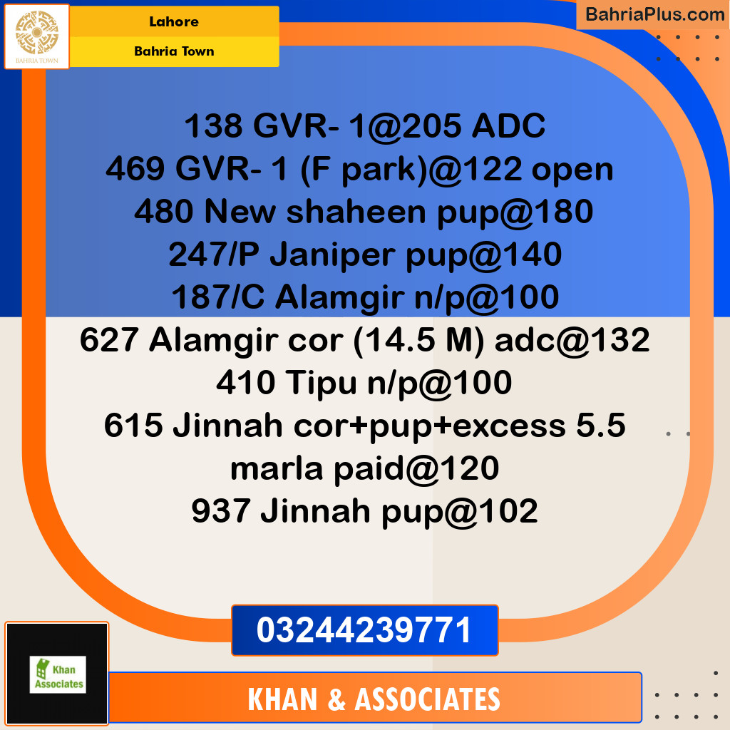 Residential Plot for Sale in Golf Phase 1 - Bahria Town, Lahore - (BP-180323)