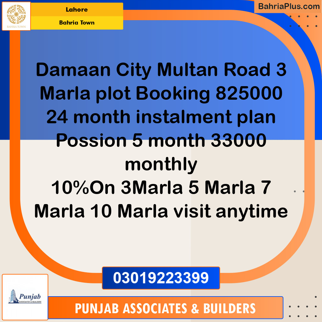 Residential Plot for Sale in Bahria Town, Lahore - (BP-180527)