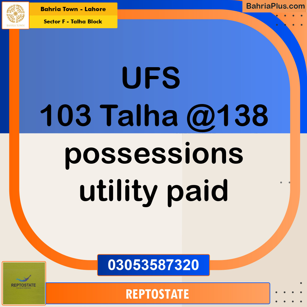 Residential Plot for Sale in Sector F - Talha Block -  Bahria Town, Lahore - (BP-180605)