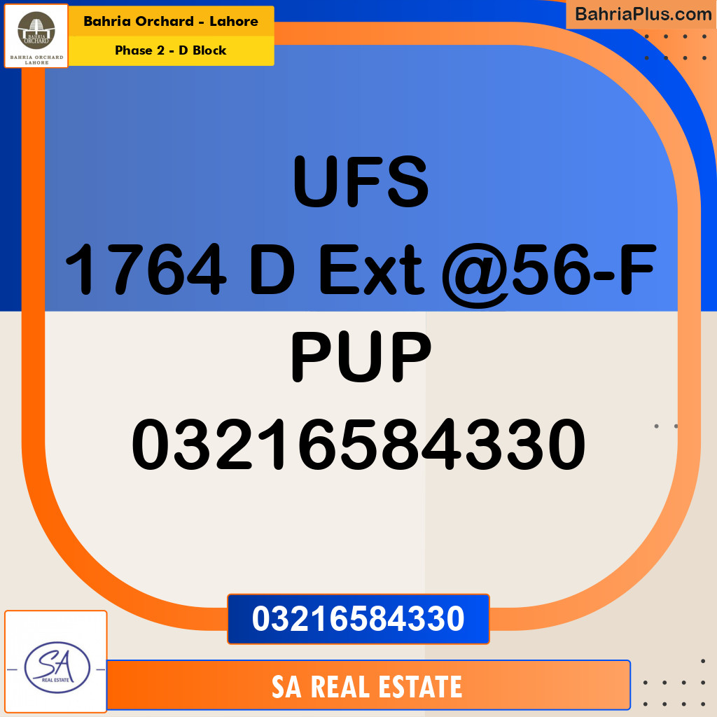 Residential Plot for Sale in Phase 2 - D Block -  Bahria Orchard, Lahore - (BP-180620)