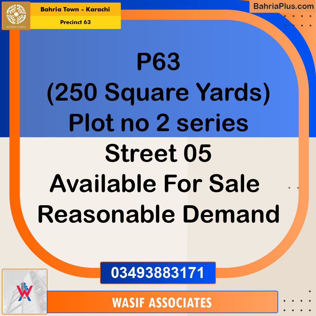 Residential Plot for Sale in Precinct 63 -  Bahria Town, Karachi - (BP-180960)