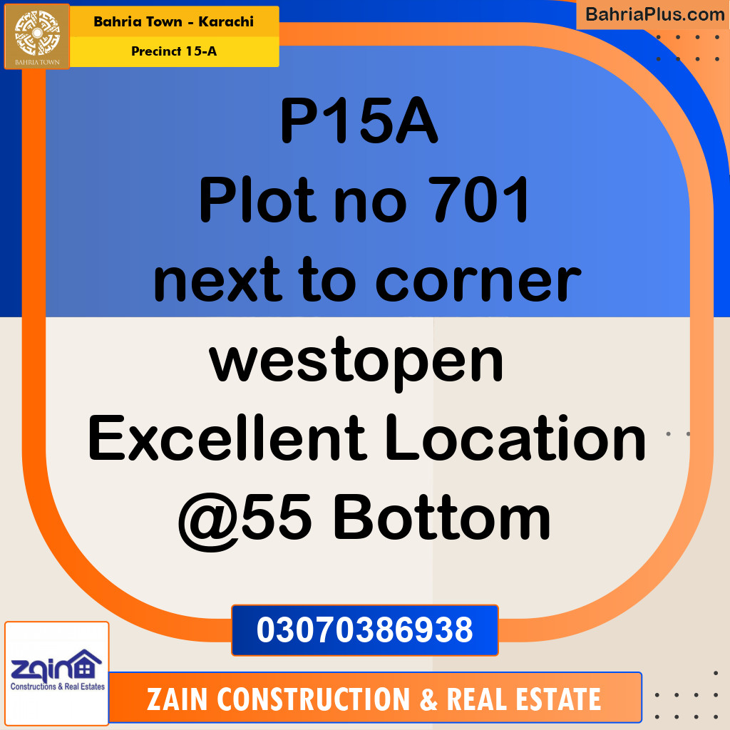 125 Sq. Yards Residential Plot for Sale in Precinct 15-A -  Bahria Town, Karachi - (BP-181035)