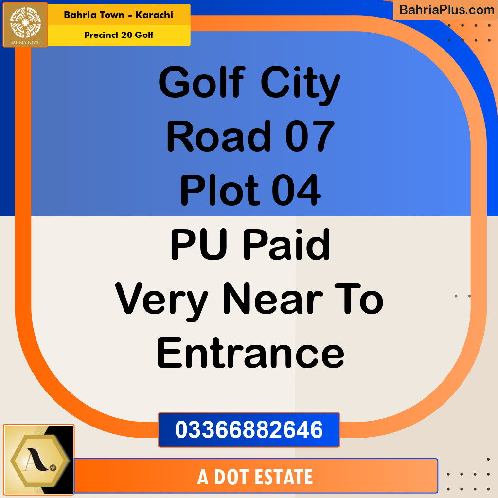 Residential Plot for Sale in Precinct 20 Golf - Bahria Town, Karachi - (BP-181076)