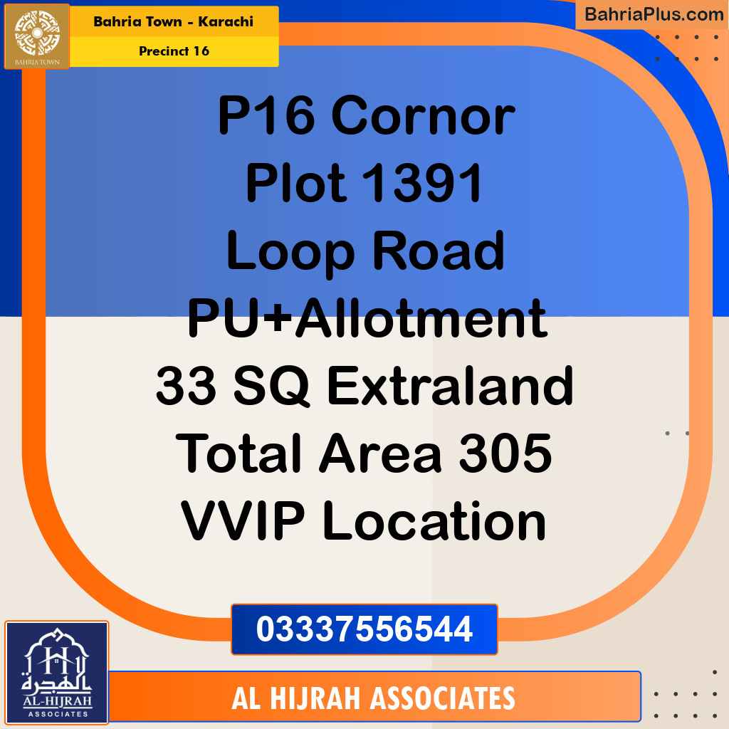 250 Sq. Yards Residential Plot for Sale in Precinct 16 -  Bahria Town, Karachi - (BP-181115)