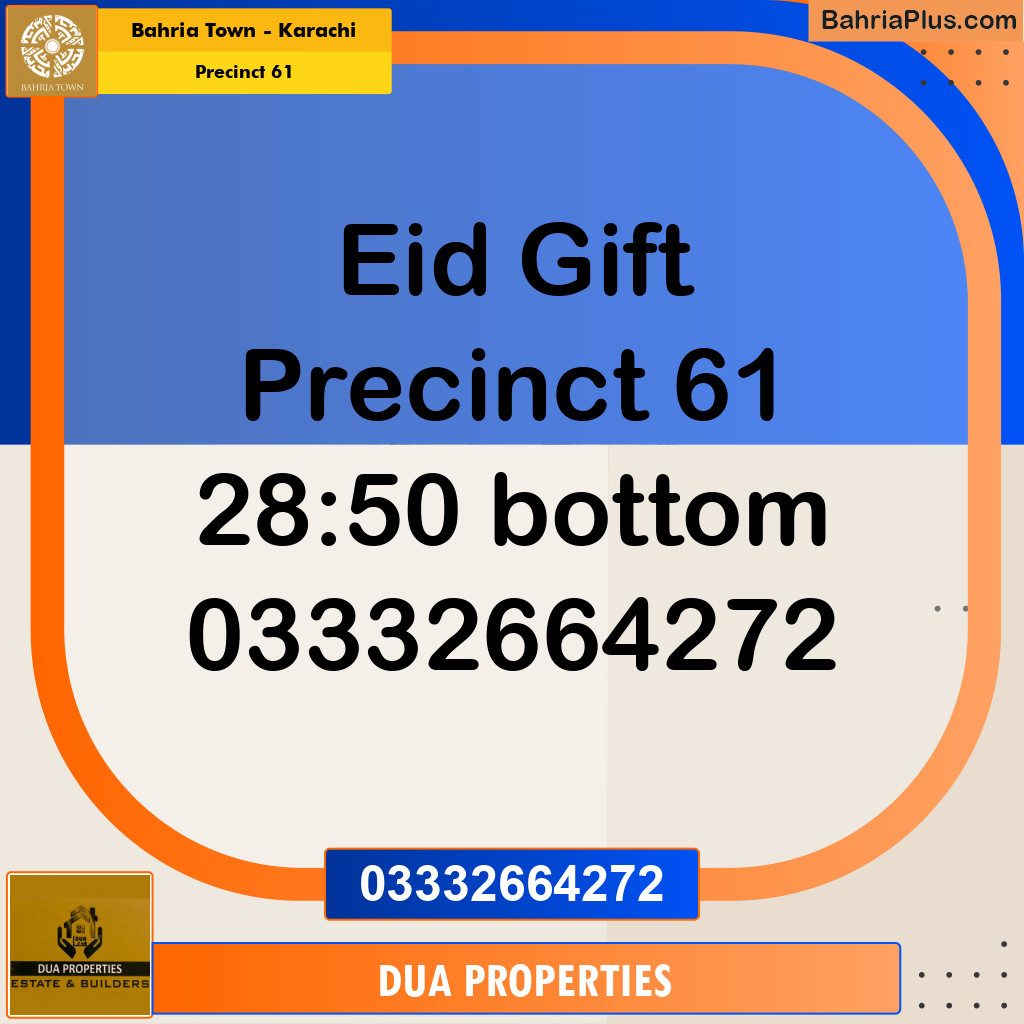 125 Sq. Yards Residential Plot for Sale in Precinct 61 -  Bahria Town, Karachi - (BP-181238)