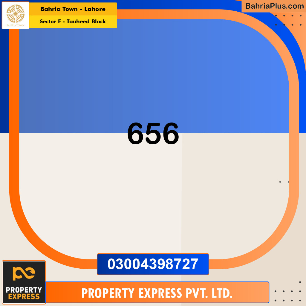 Residential Plot for Sale in Sector F - Tauheed Block -  Bahria Town, Lahore - (BP-181256)