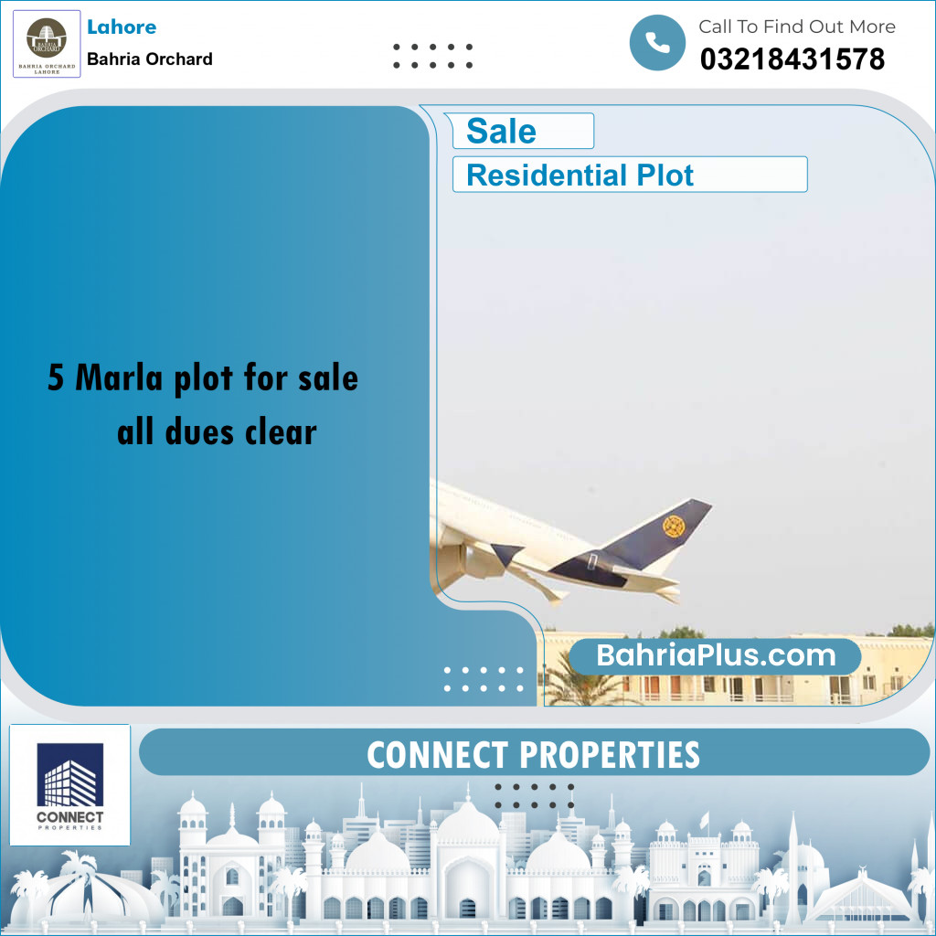 Residential Plot for Sale in Bahria Orchard, Lahore - (BP-181282)