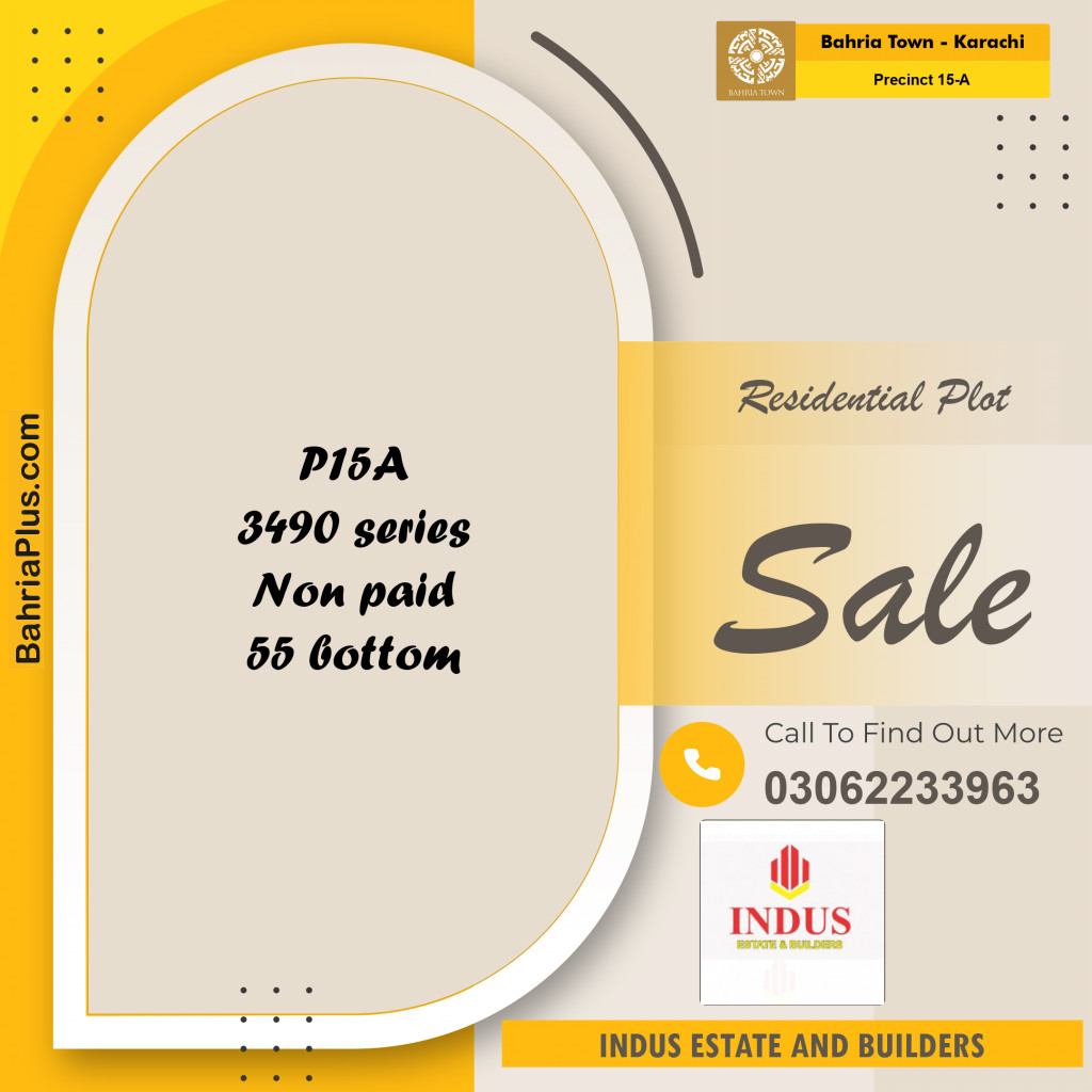 125 Sq. Yards Residential Plot for Sale in Precinct 15-A -  Bahria Town, Karachi - (BP-181519)