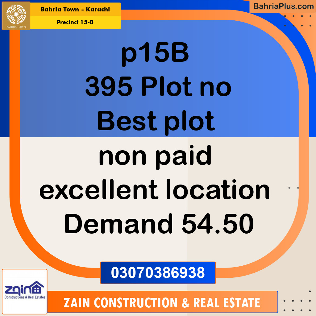 125 Sq. Yards Residential Plot for Sale in Precinct 15-B -  Bahria Town, Karachi - (BP-182012)
