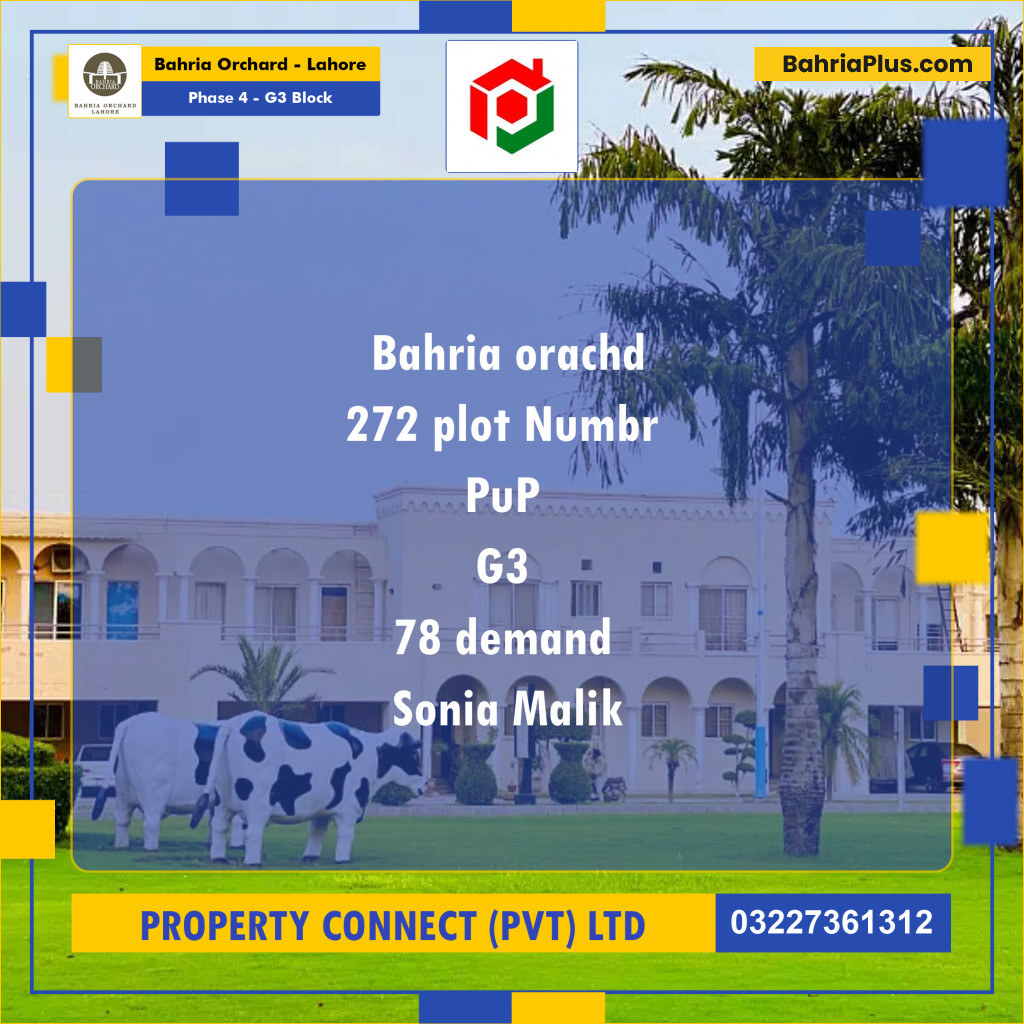 Residential Plot for Sale in Phase 4 - G3 Block -  Bahria Orchard, Lahore - (BP-182157)