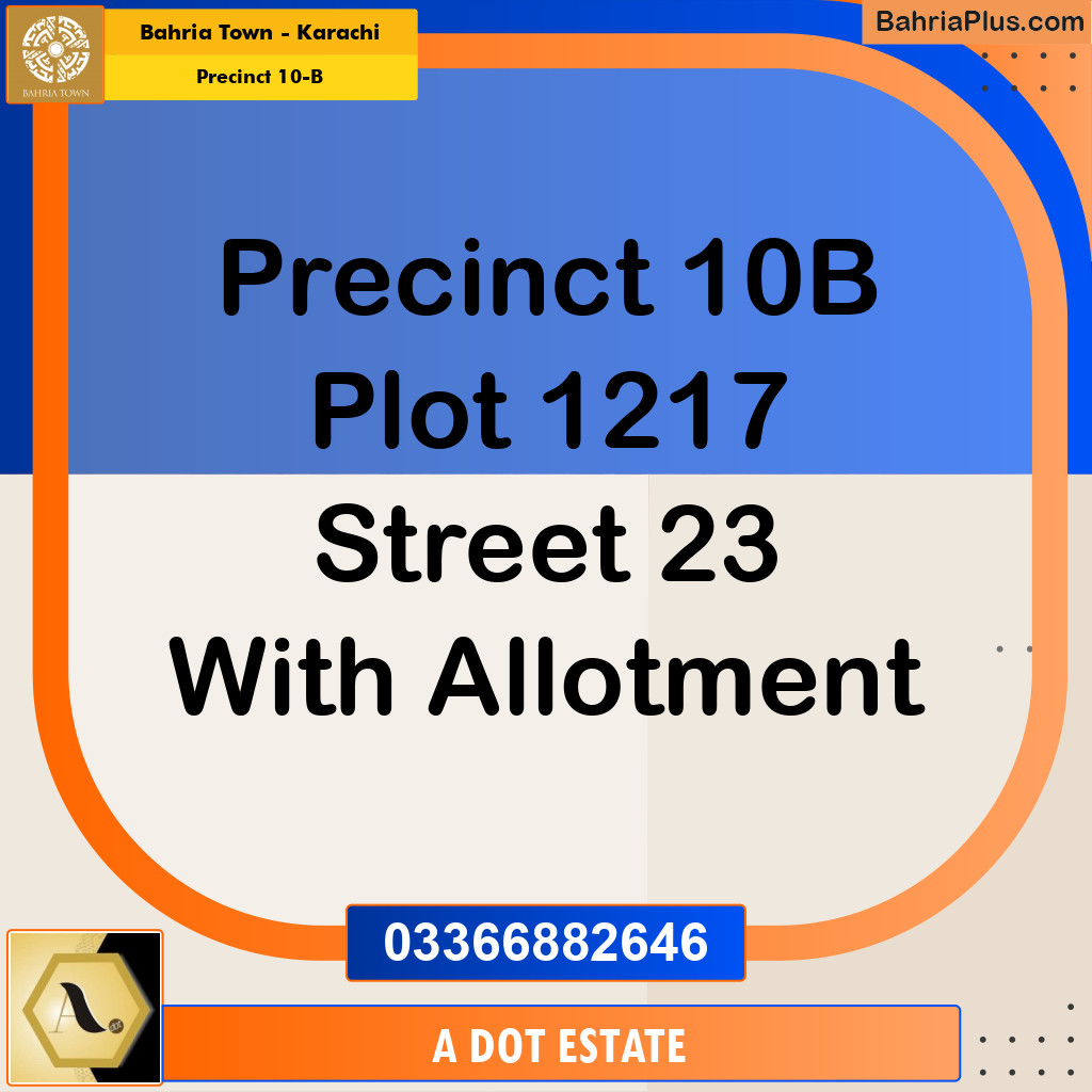 Residential Plot for Sale in Precinct 10-B - Bahria Town, Karachi - (BP-182275)