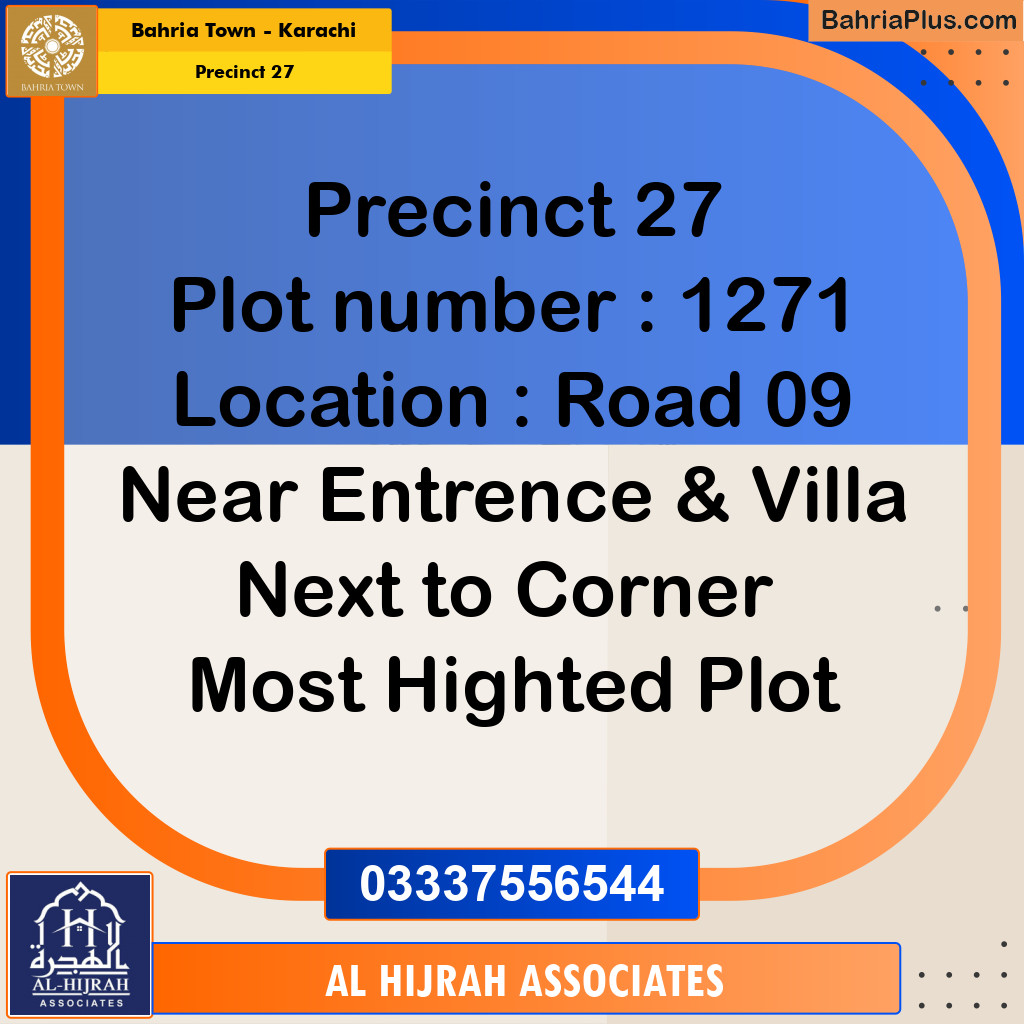 Residential Plot for Sale in Precinct 27 -  Bahria Town, Karachi - (BP-182420)