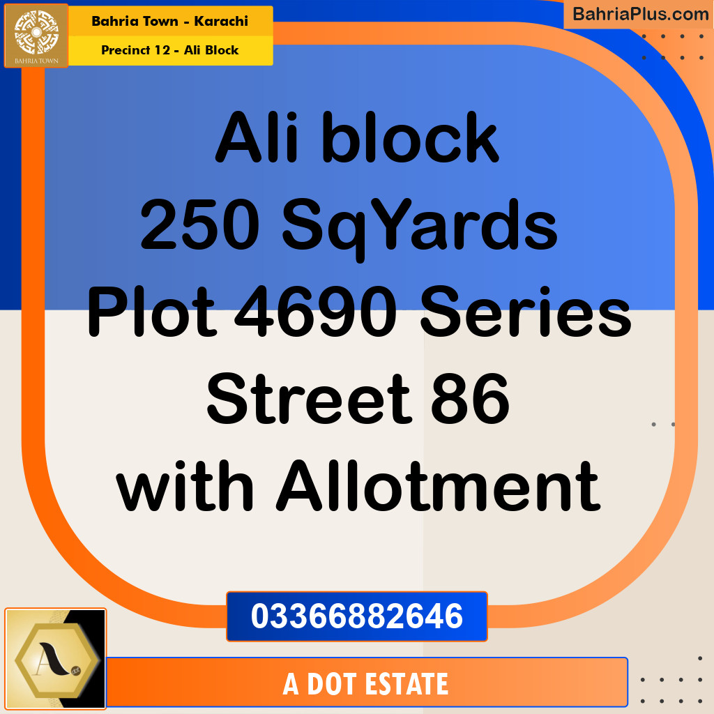 125 Sq. Yards Residential Plot for Sale in Precinct 12 - Ali Block -  Bahria Town, Karachi - (BP-182613)