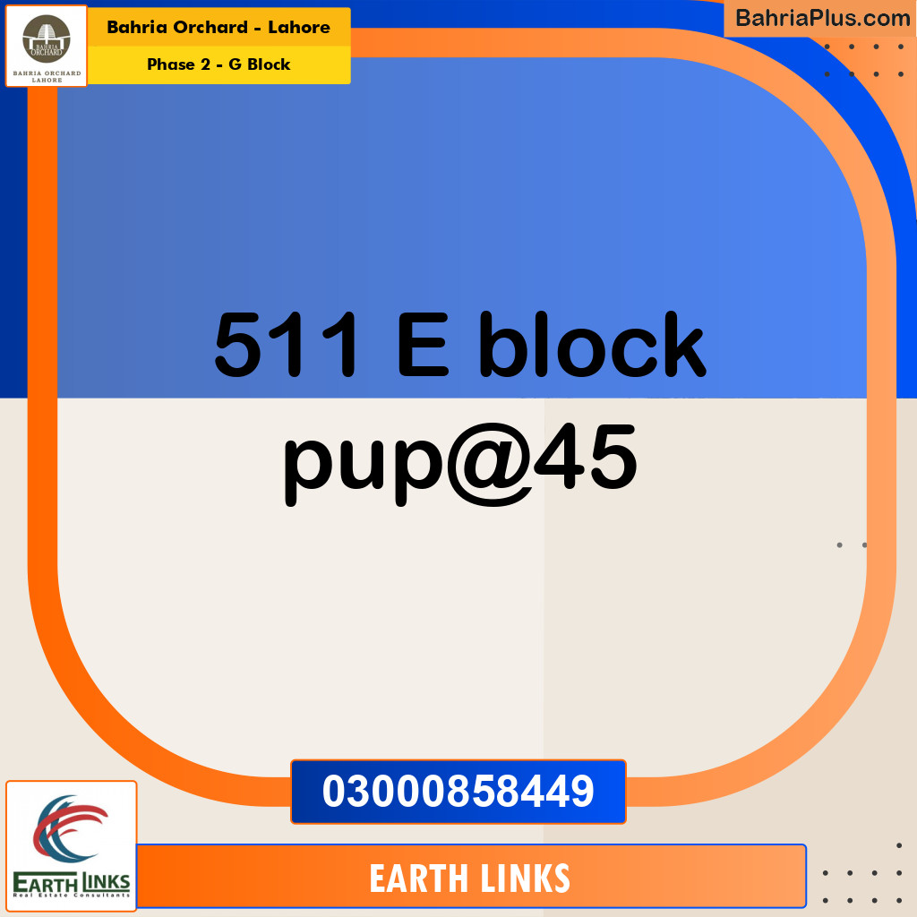 Residential Plot for Sale in Phase 2 - G Block -  Bahria Orchard, Lahore - (BP-182824)