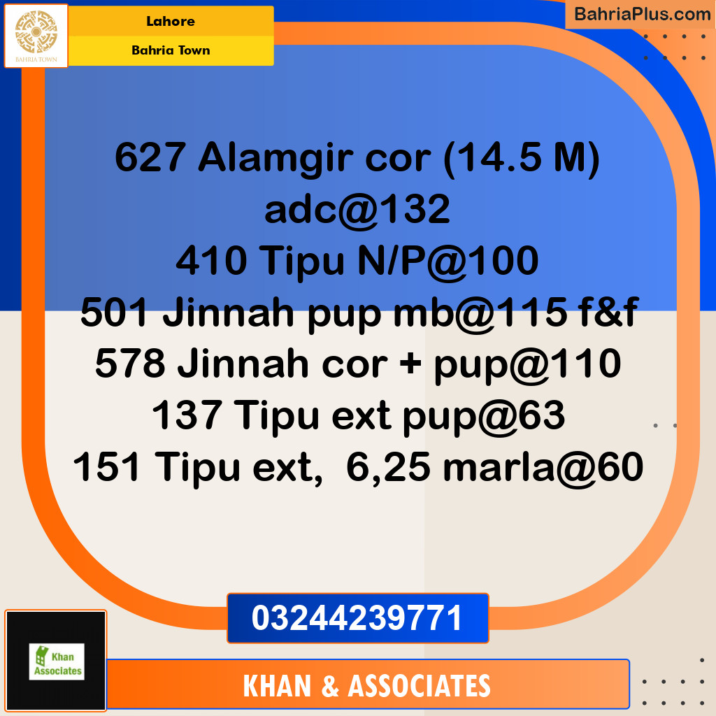 Residential Plot for Sale in Bahria Town, Lahore - (BP-182961)