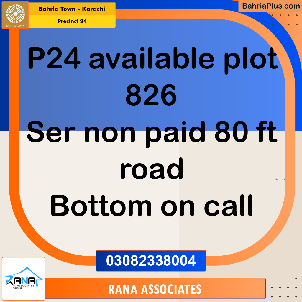 125 Sq. Yards Residential Plot for Sale in Precinct 24 -  Bahria Town, Karachi - (BP-183091)