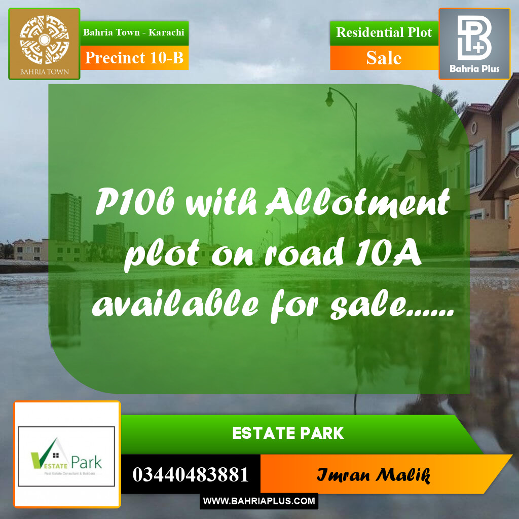 Residential Plot for Sale in Precinct 10-B - Bahria Town, Karachi - (BP-183122)