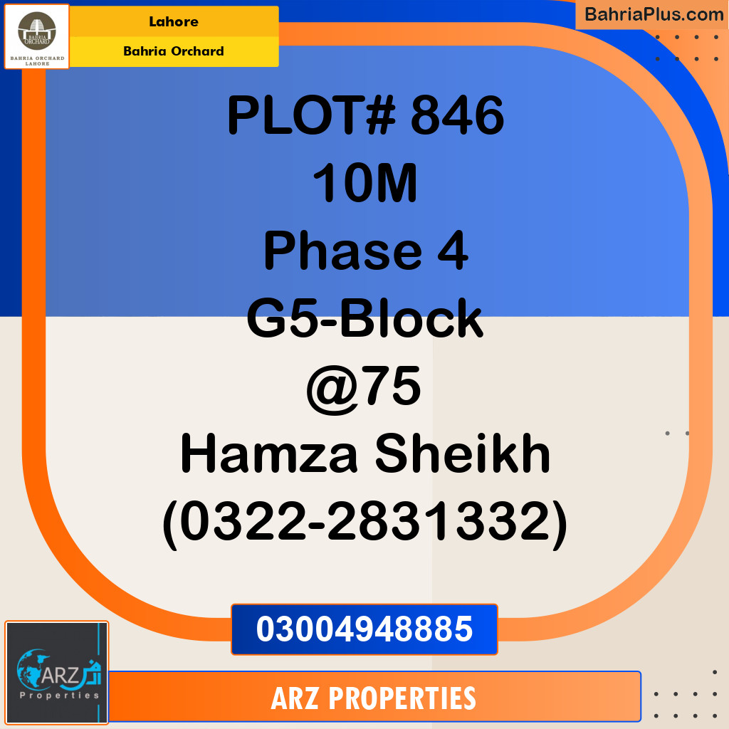 Residential Plot for Sale in Bahria Orchard, Lahore - (BP-183171)