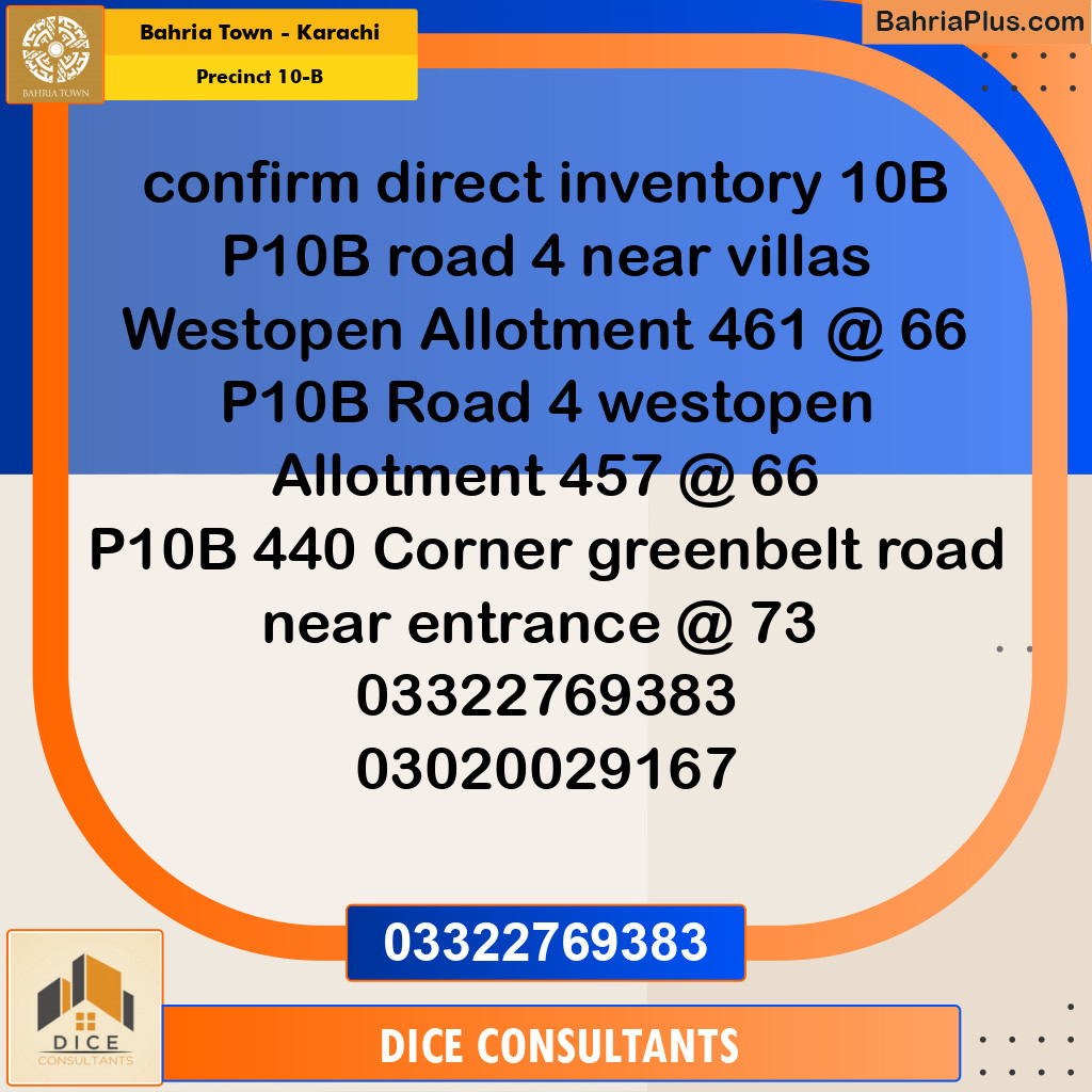 125 Sq. Yards Residential Plot for Sale in Precinct 10-B -  Bahria Town, Karachi - (BP-183299)