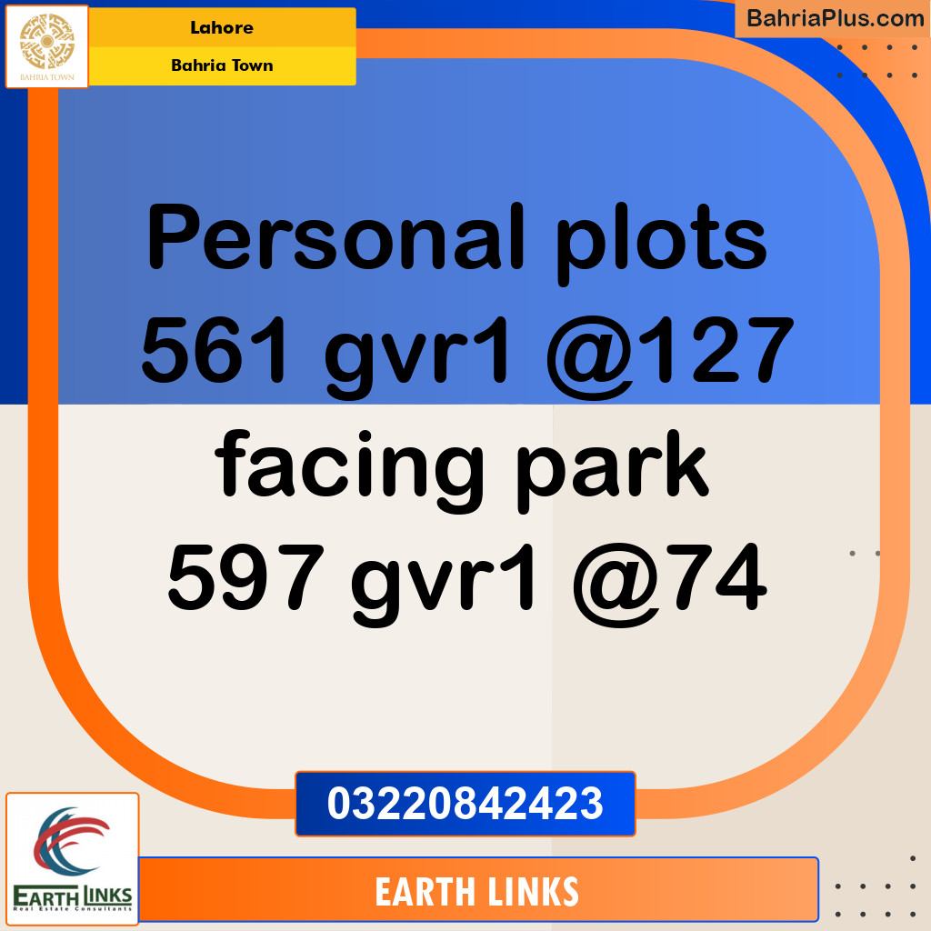 Residential Plot for Sale in Bahria Town, Lahore - (BP-183311)