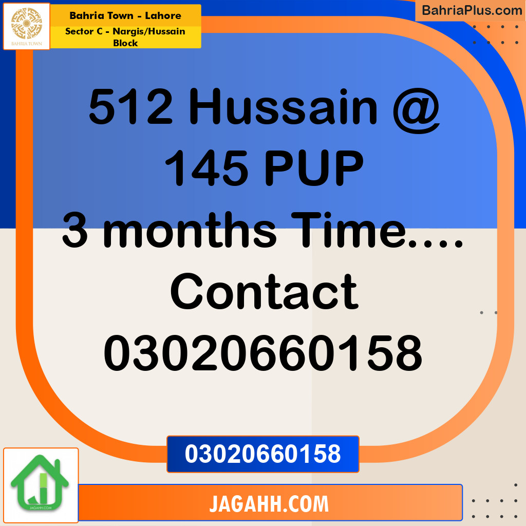 Residential Plot for Sale in Sector C - Nargis/Hussain Block -  Bahria Town, Lahore - (BP-183422)