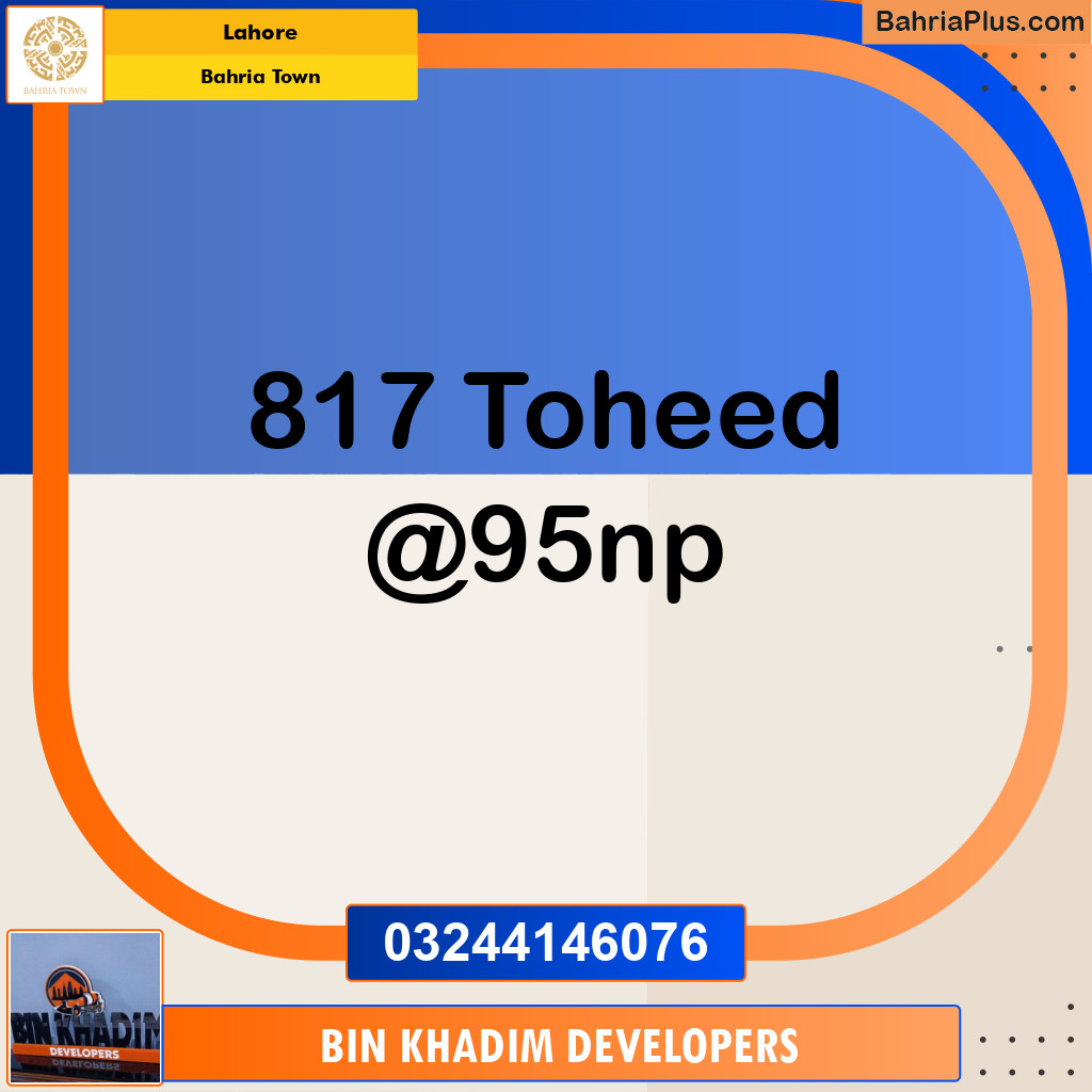 Residential Plot for Sale in Bahria Town, Lahore - (BP-183484)