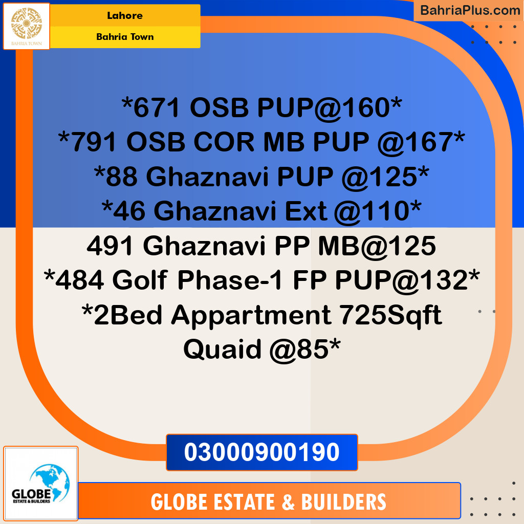 Residential Plot for Sale in Bahria Town, Lahore - (BP-183562)