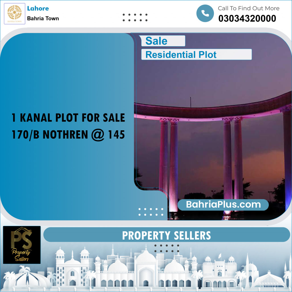 Residential Plot for Sale in Bahria Town, Lahore - (BP-183580)