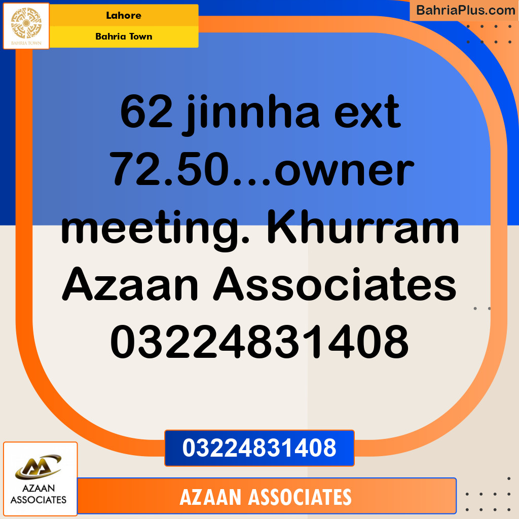 Residential Plot for Sale in Bahria Town, Lahore - (BP-183658)