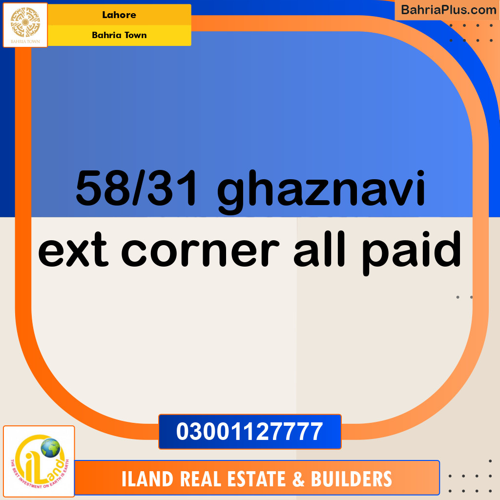 Residential Plot for Sale in Bahria Town, Lahore - (BP-183666)