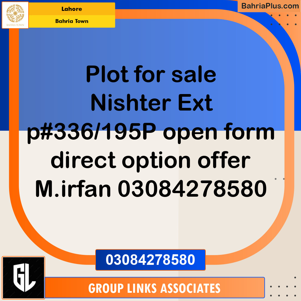 Residential Plot for Sale in Bahria Town, Lahore - (BP-183753)