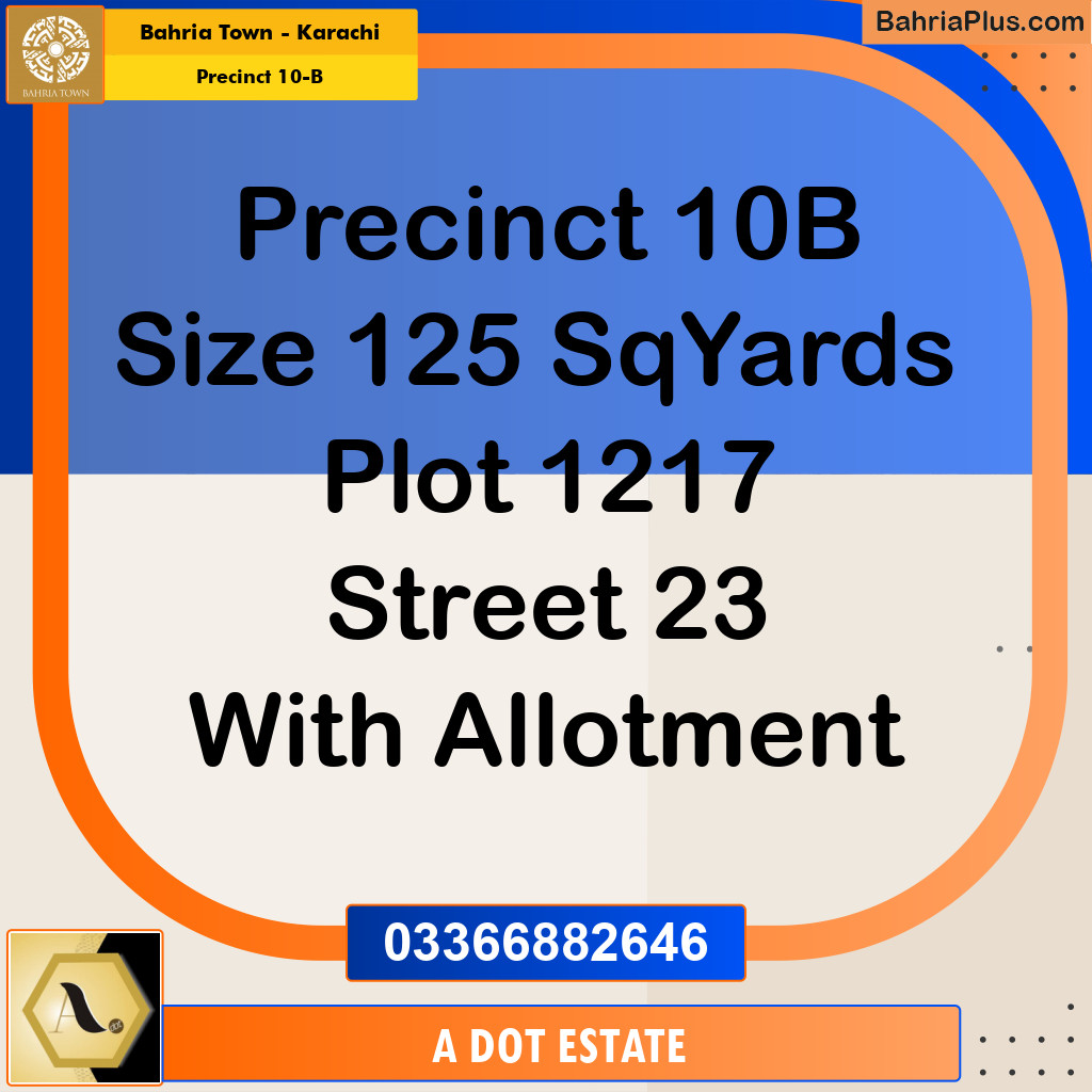 125 Sq. Yards Residential Plot for Sale in Precinct 10-B -  Bahria Town, Karachi - (BP-183766)
