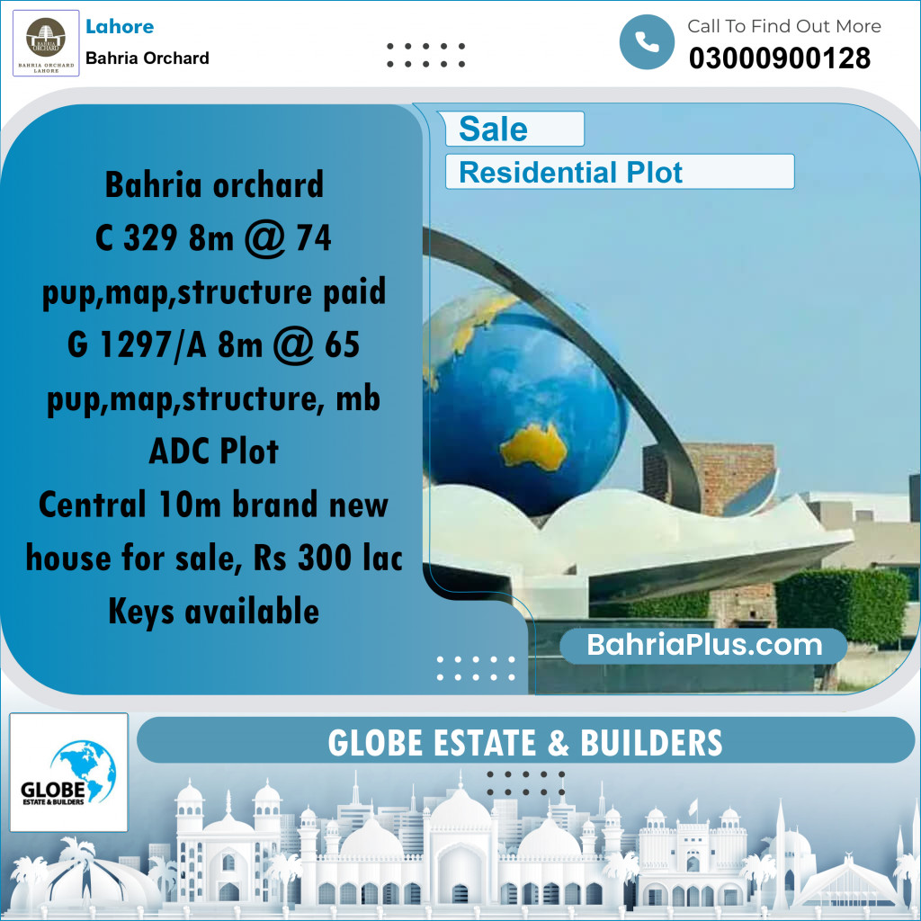 Residential Plot for Sale in Bahria Orchard, Lahore - (BP-183793)