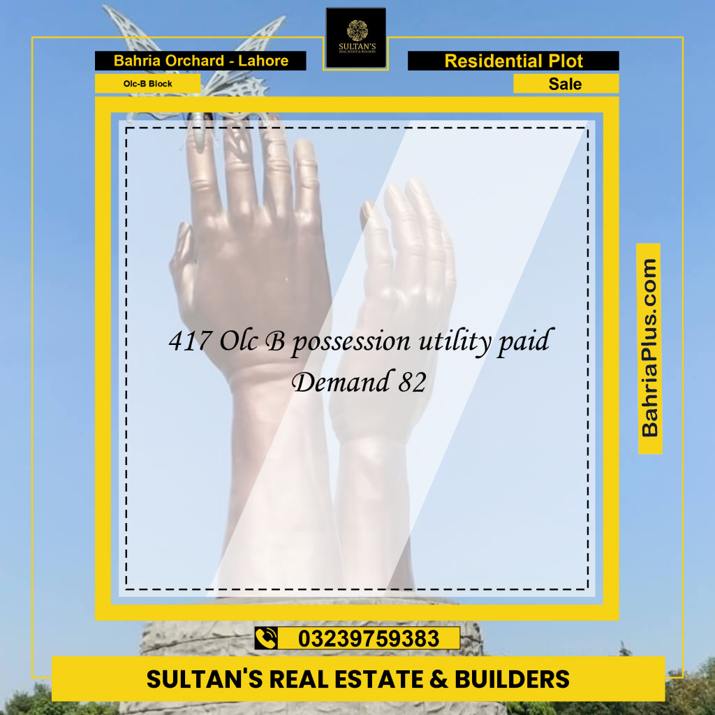 Residential Plot for Sale in OLC-B Block - Bahria Orchard, Lahore - (BP-183864)