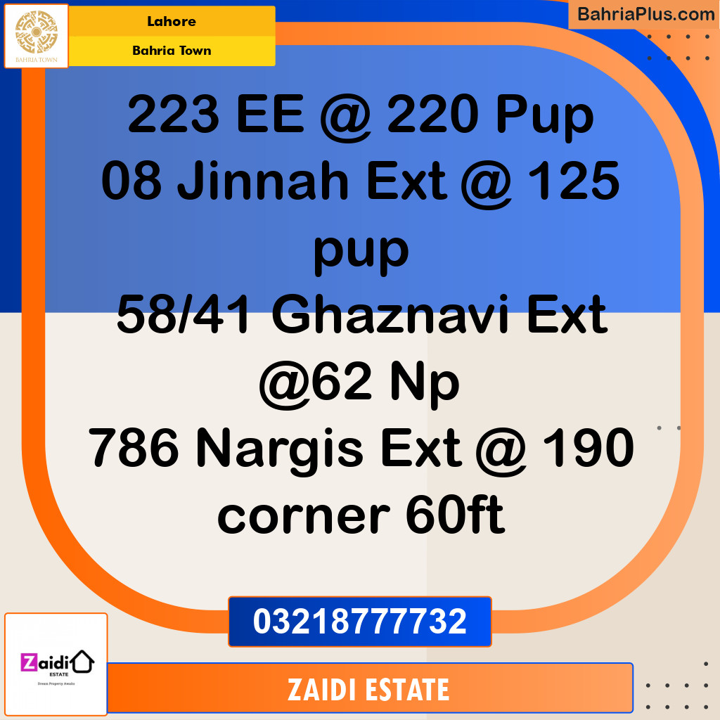 Residential Plot for Sale in Bahria Town, Lahore - (BP-183938)